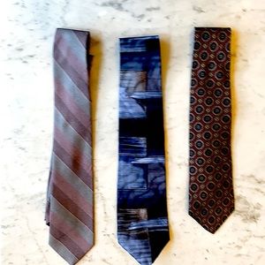 3 men’s ties Philippe Longet, Murano, cc.